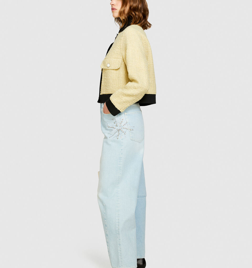 Barrel fit jeans with embroidery - women's carrot fit jeans - Light Blue | Sisley image number 2